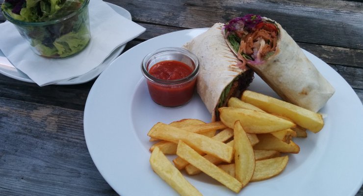 Veganer Wrap